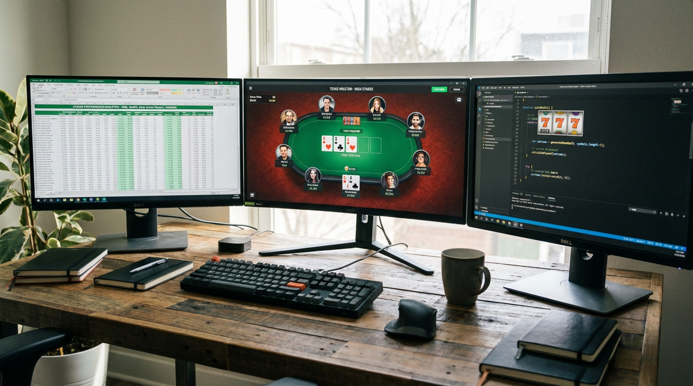 Praca eksperta nad testowaniem kasyna