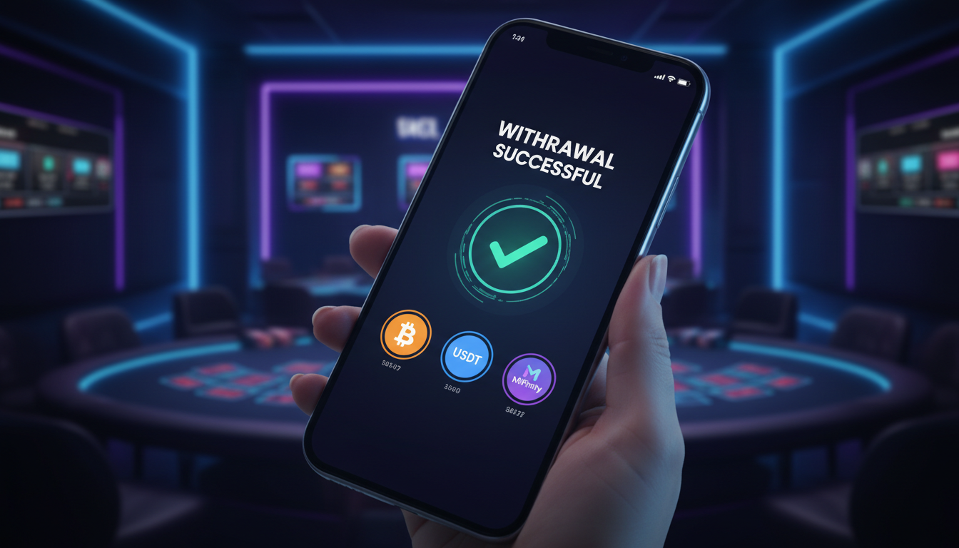 Interfejs szybkich płatności mobilnych i kryptowalutowych w kasynie